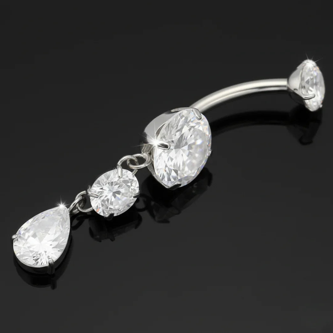 Piercing Ombelico in Titanio G23 con pendolo a goccia