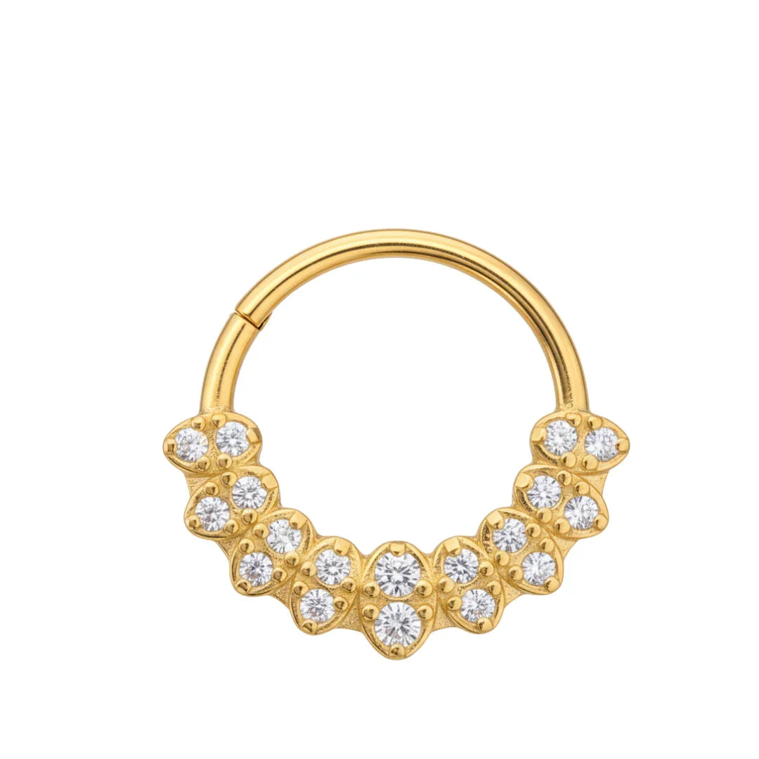 Anello a clicker con brillanti gioia