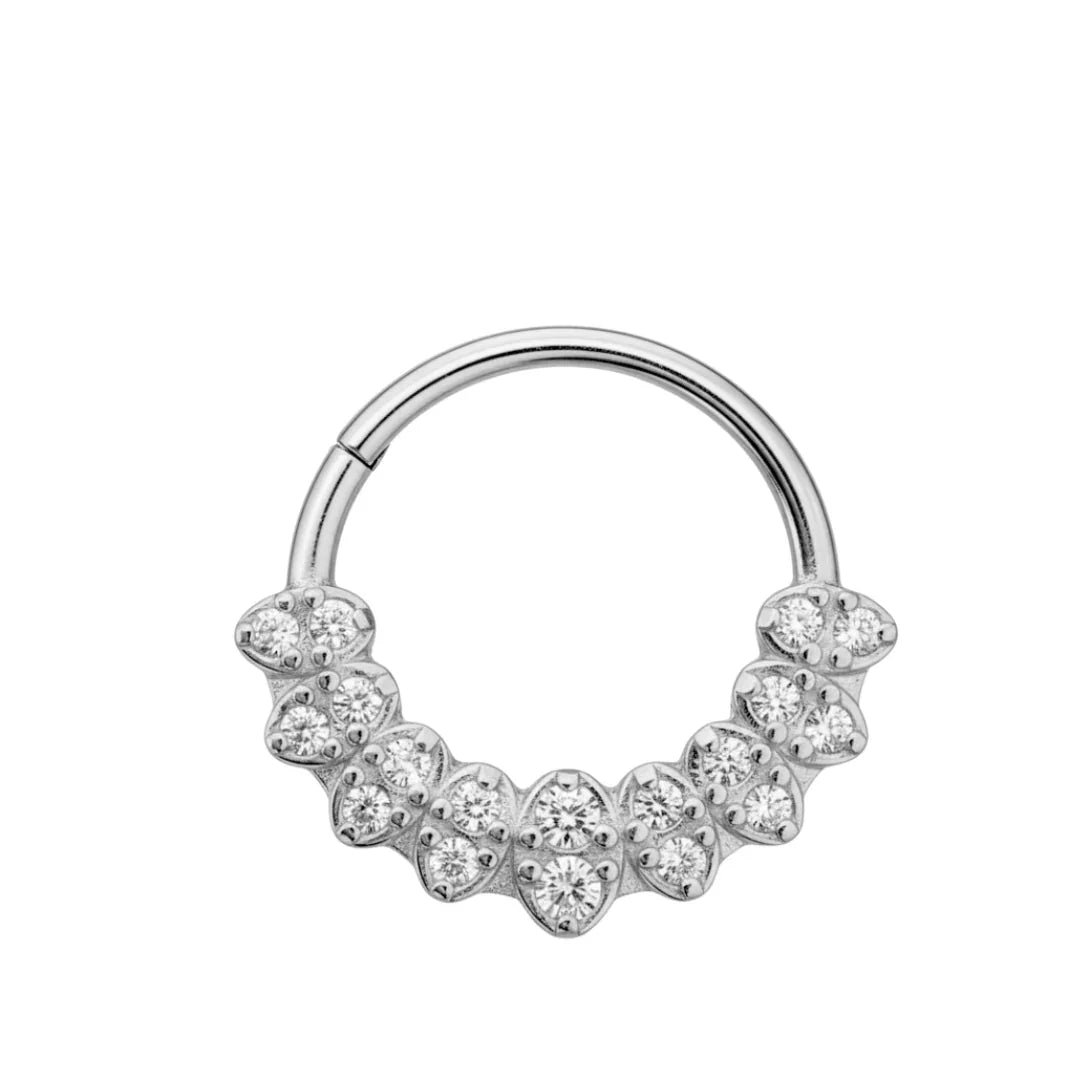 Anello a clicker con brillanti gioia