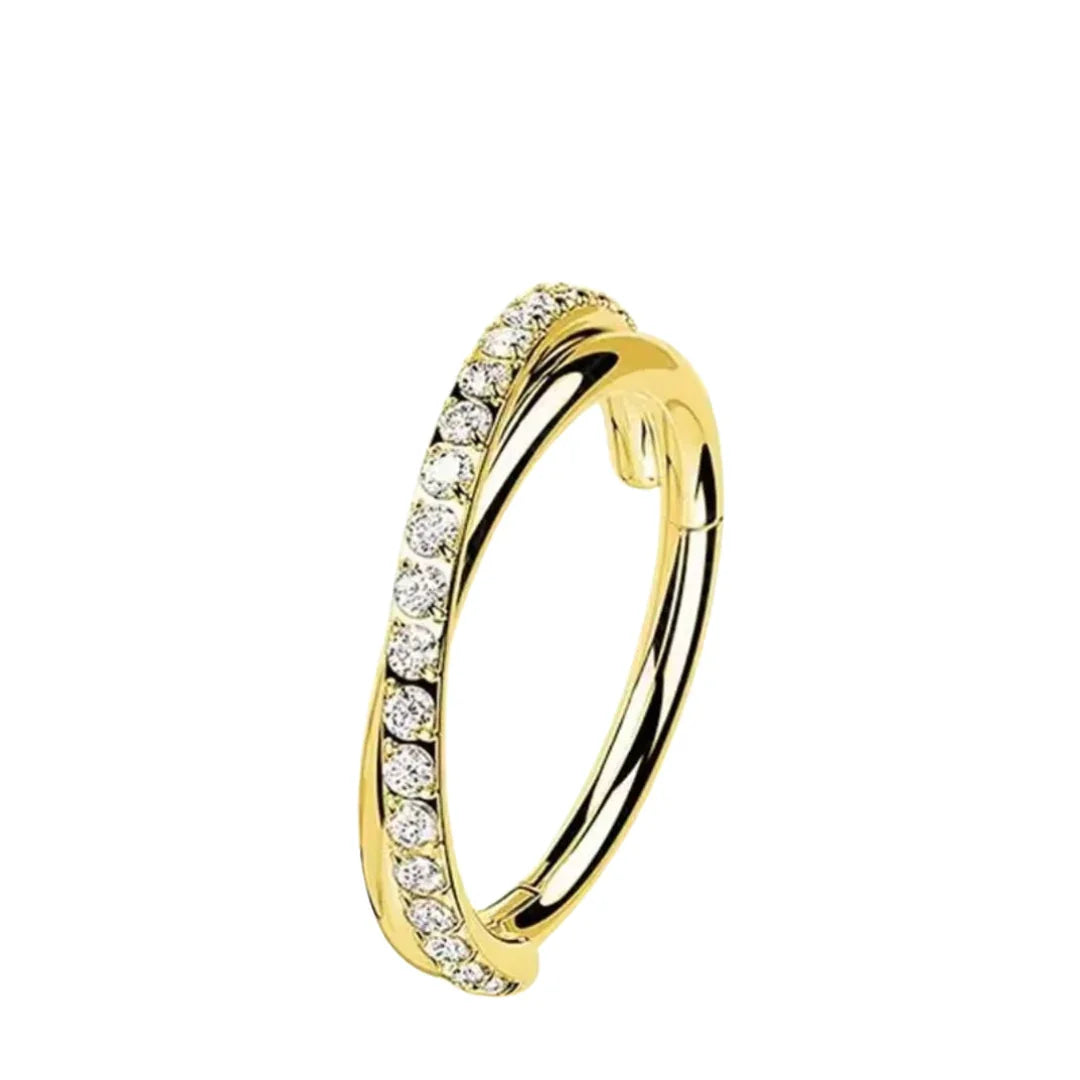 Cerchio a clicker con design incrociato