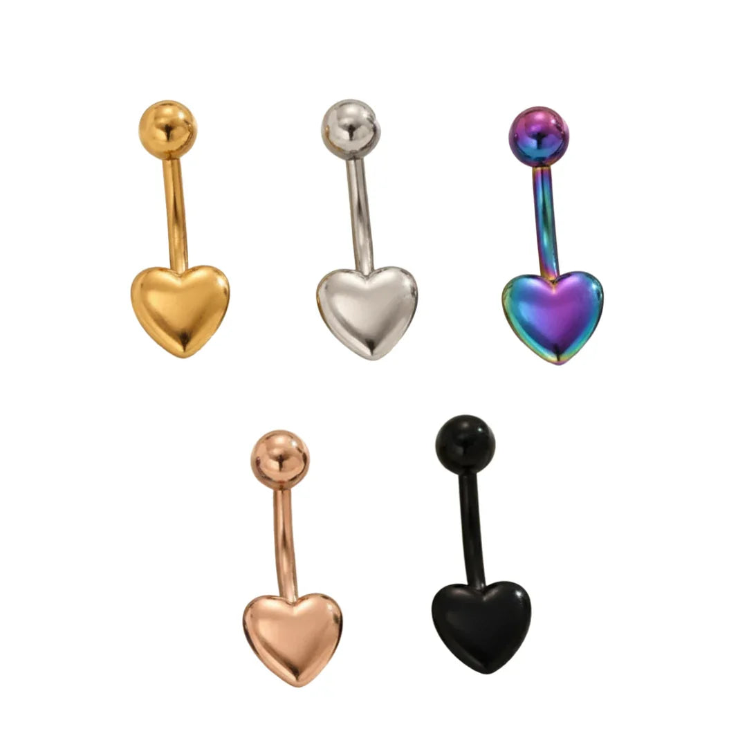 Piercing ombelico con cuoricino