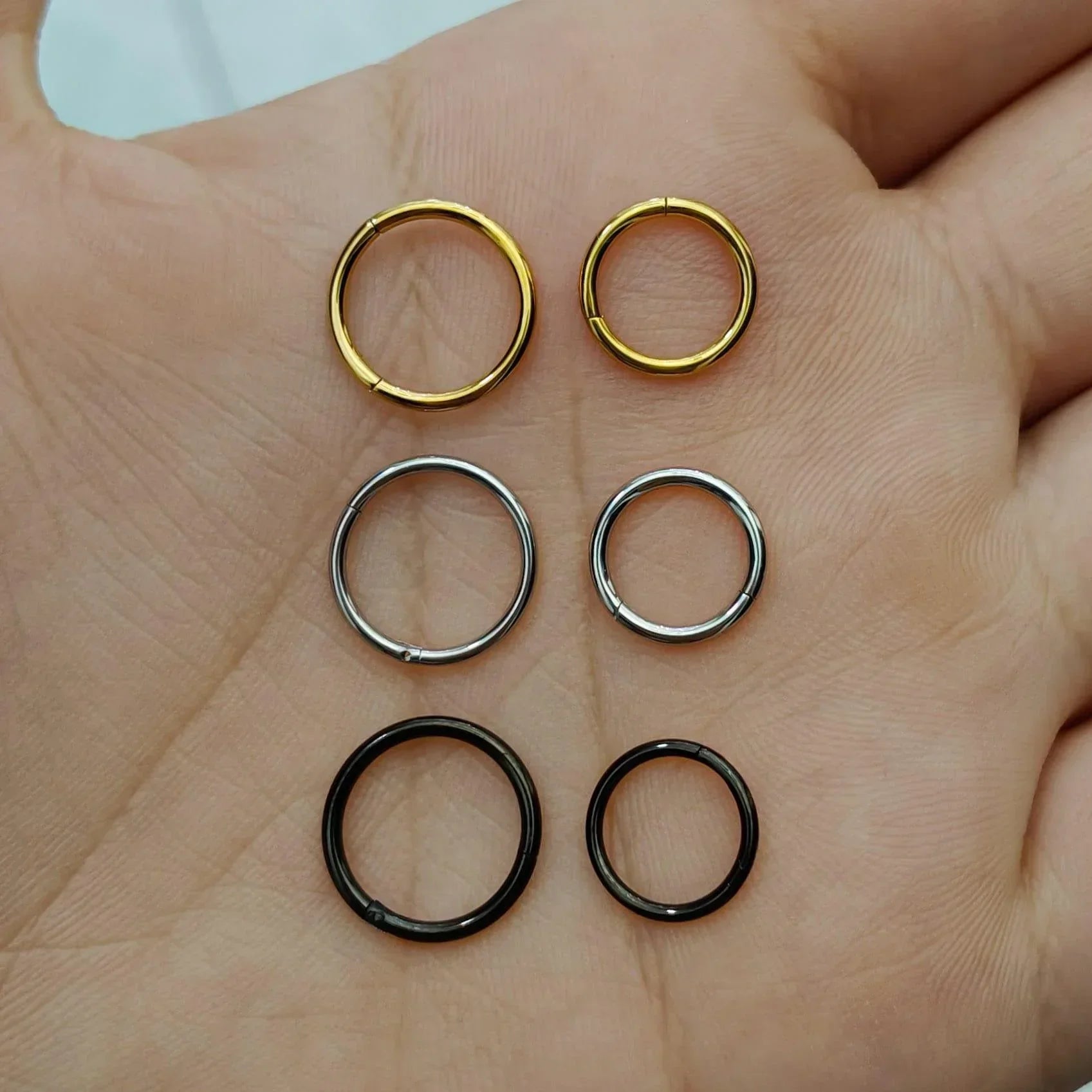 Anello a clicker basic - GIOYAL PIERCING STORE
