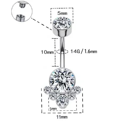 Titanium Belly Button Piercing