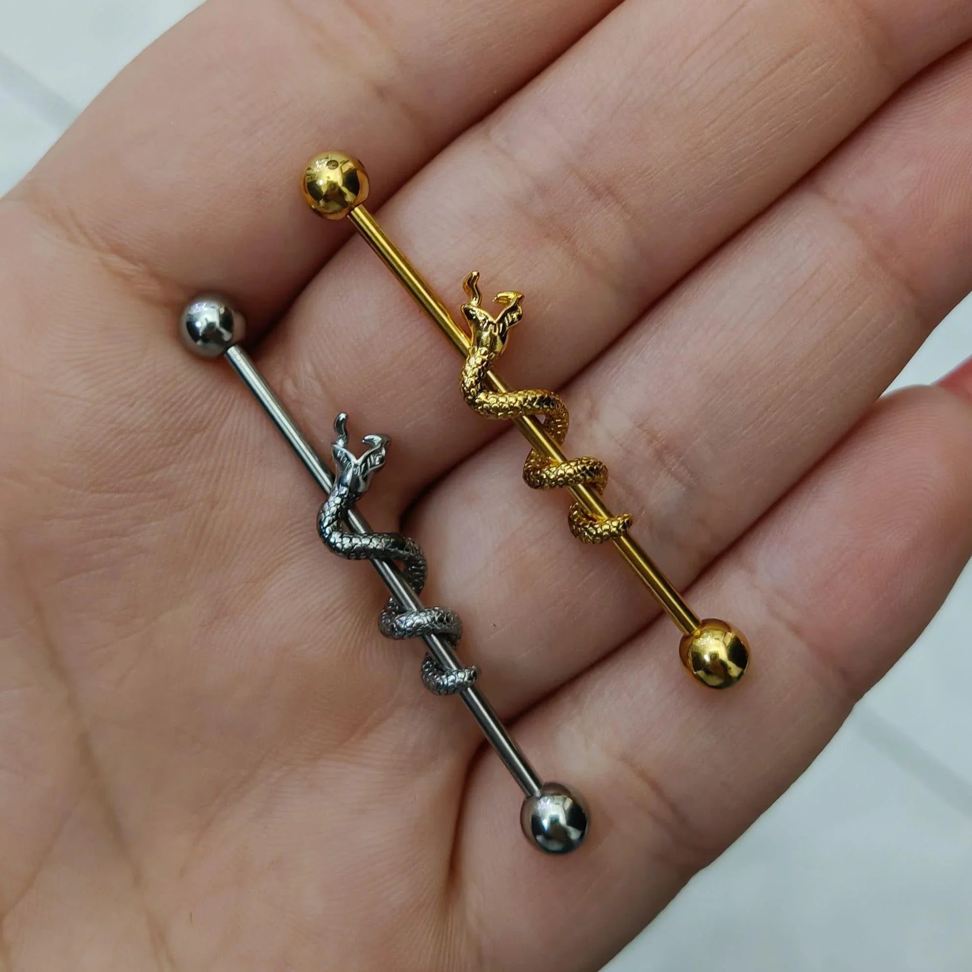 Piercing Industrial design serpente - GIOYAL PIERCING STORE
