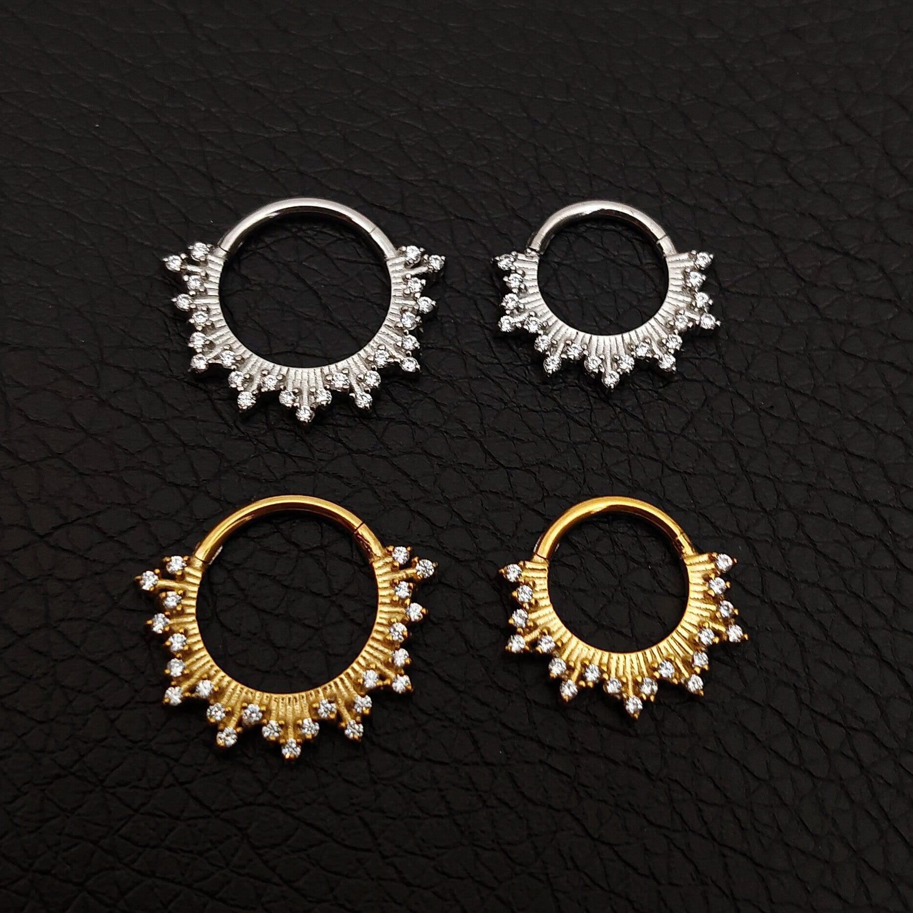 Anello a clicker modello combo - GIOYAL PIERCING STORE