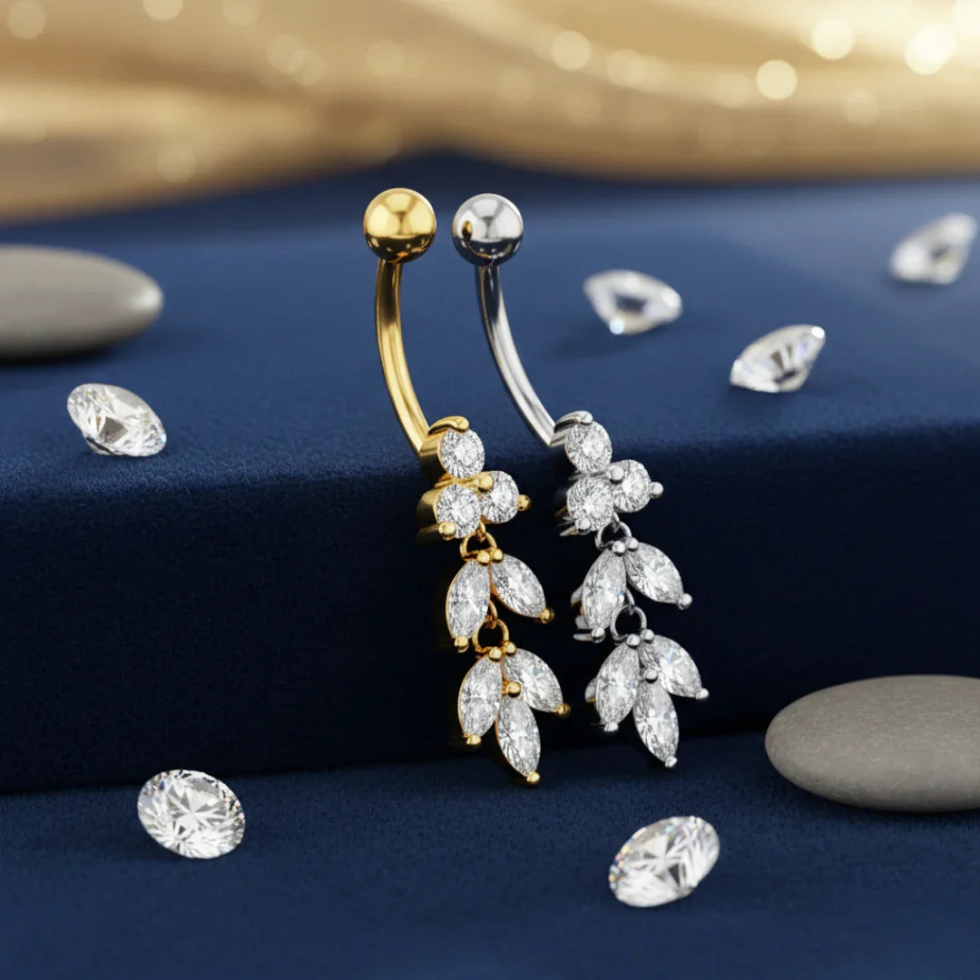 Piercing per ombelico con pendolo Venere