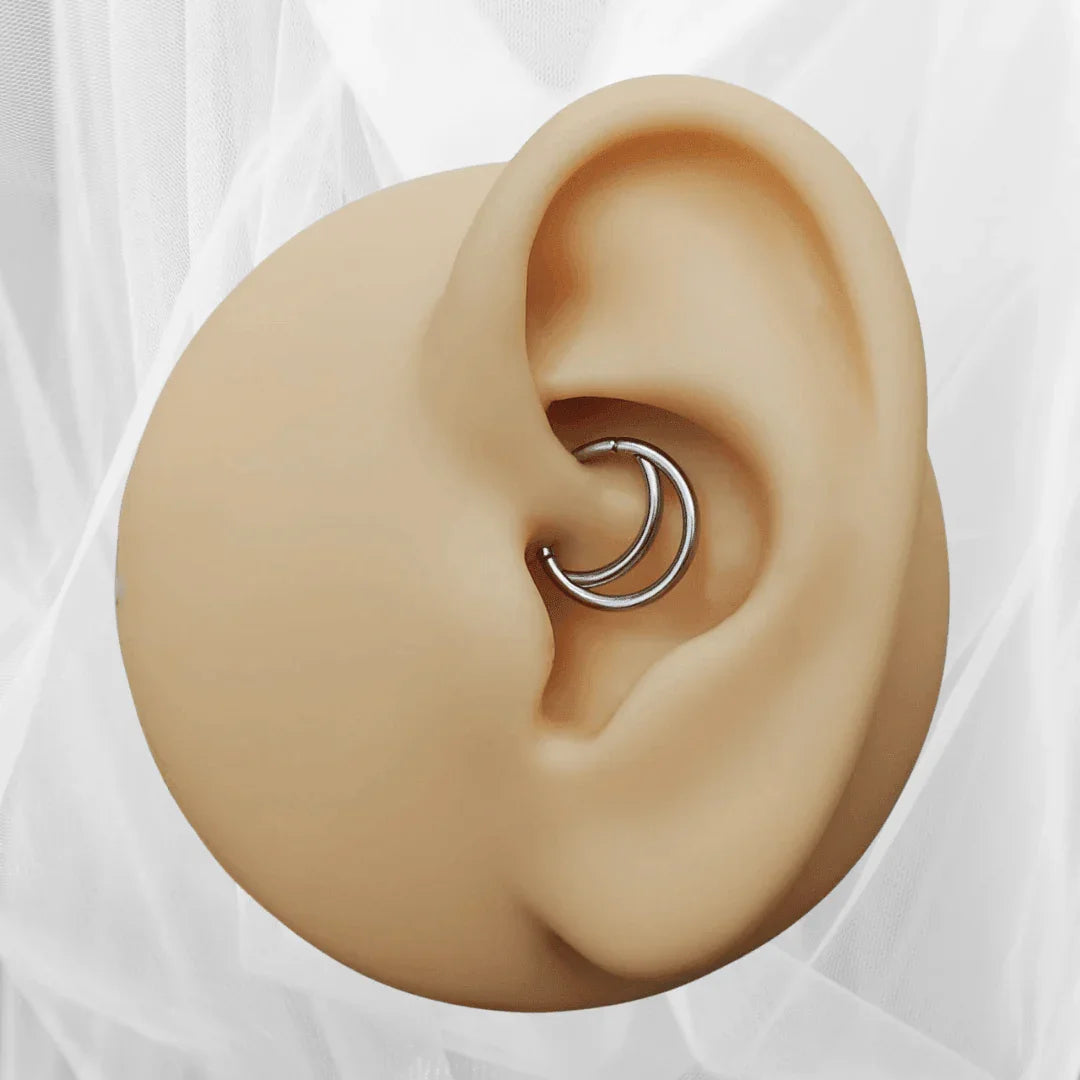 Cerchio a clicker doppia barretta - GIOYAL PIERCING STORE