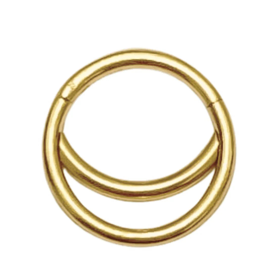 Cerchio a clicker doppia barretta - GIOYAL PIERCING STORE
