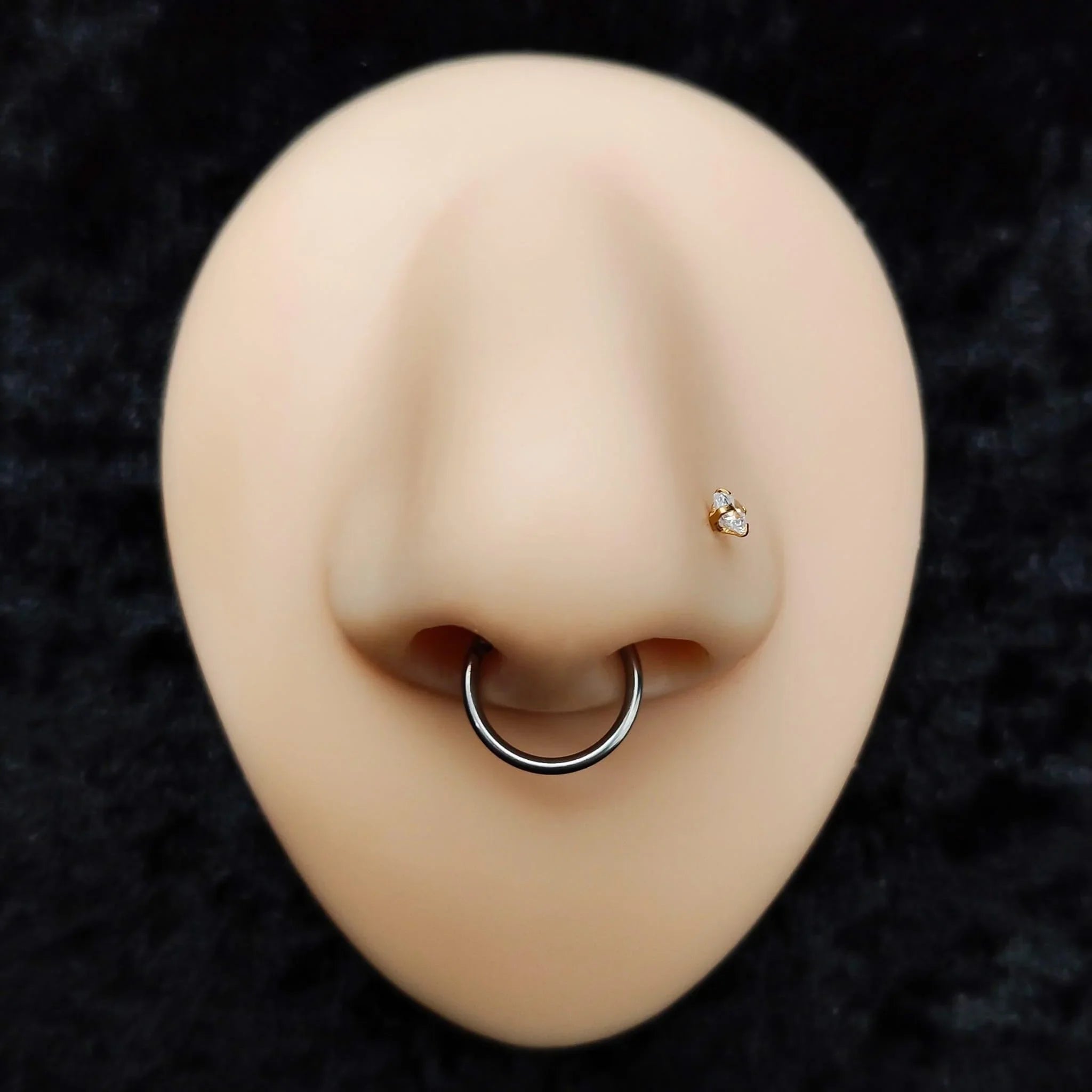 Anello a clicker a semicerchio - GIOYAL PIERCING STORE