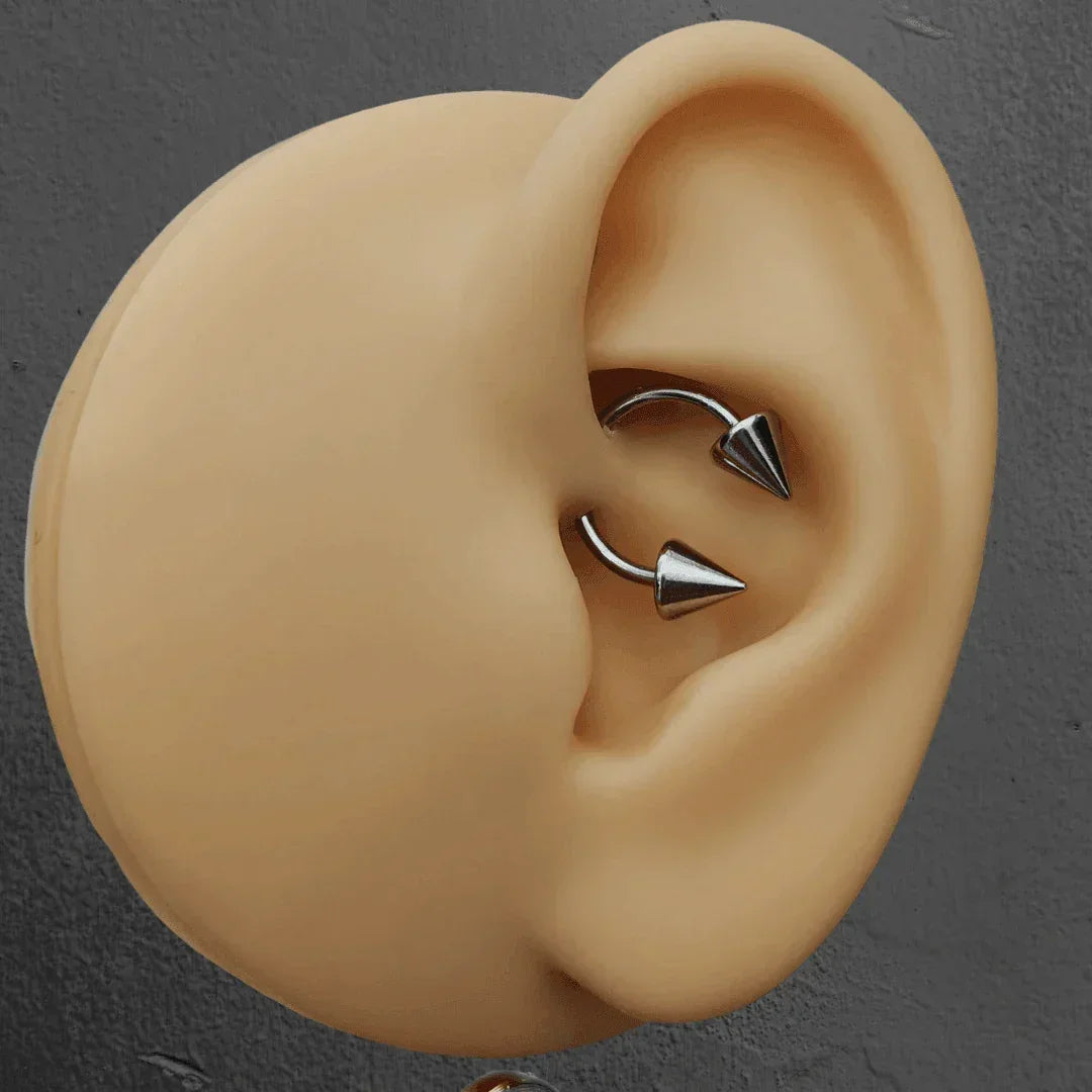 Circular barbell basic con punte - GIOYAL PIERCING STORE