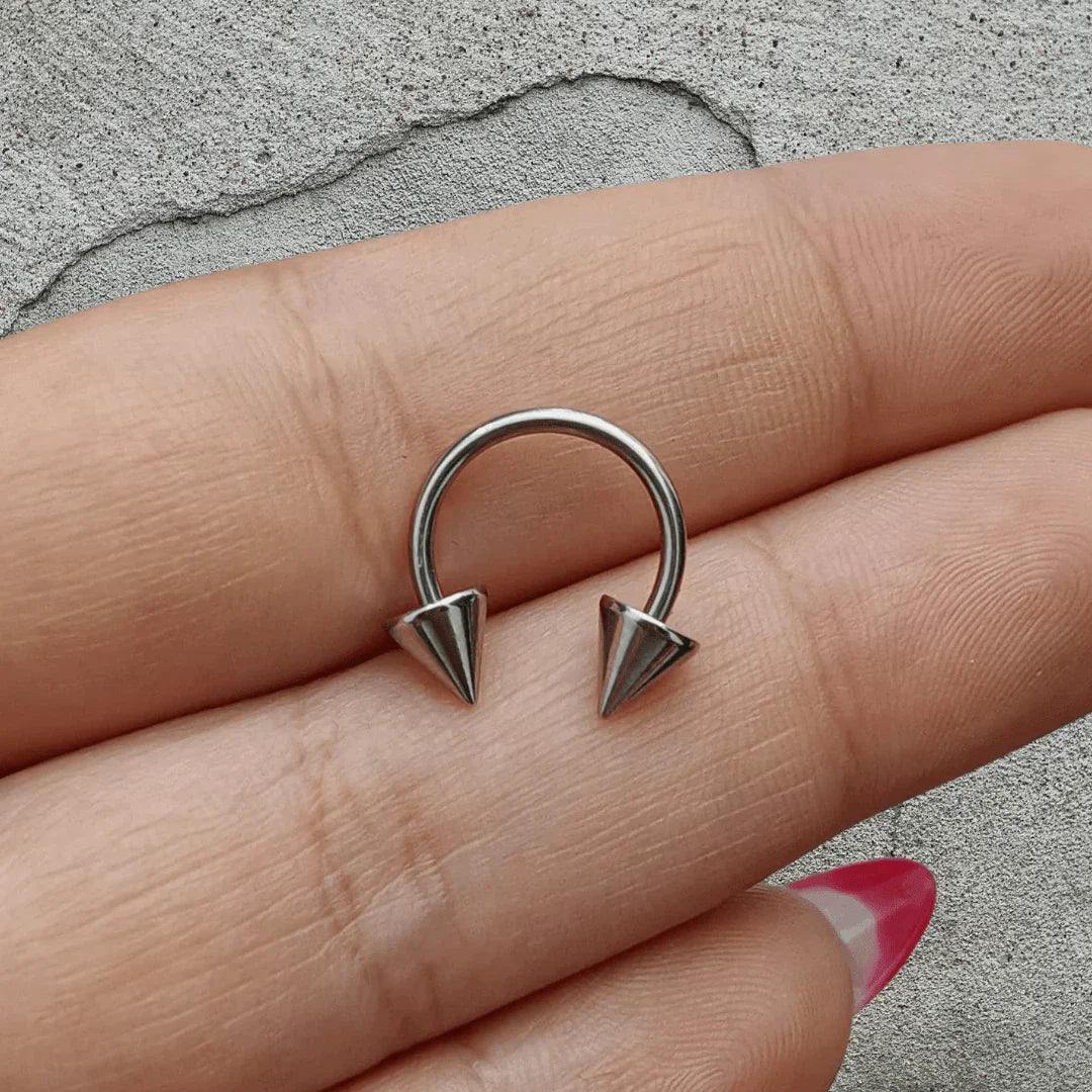 Circular barbell basic con punte - GIOYAL PIERCING STORE