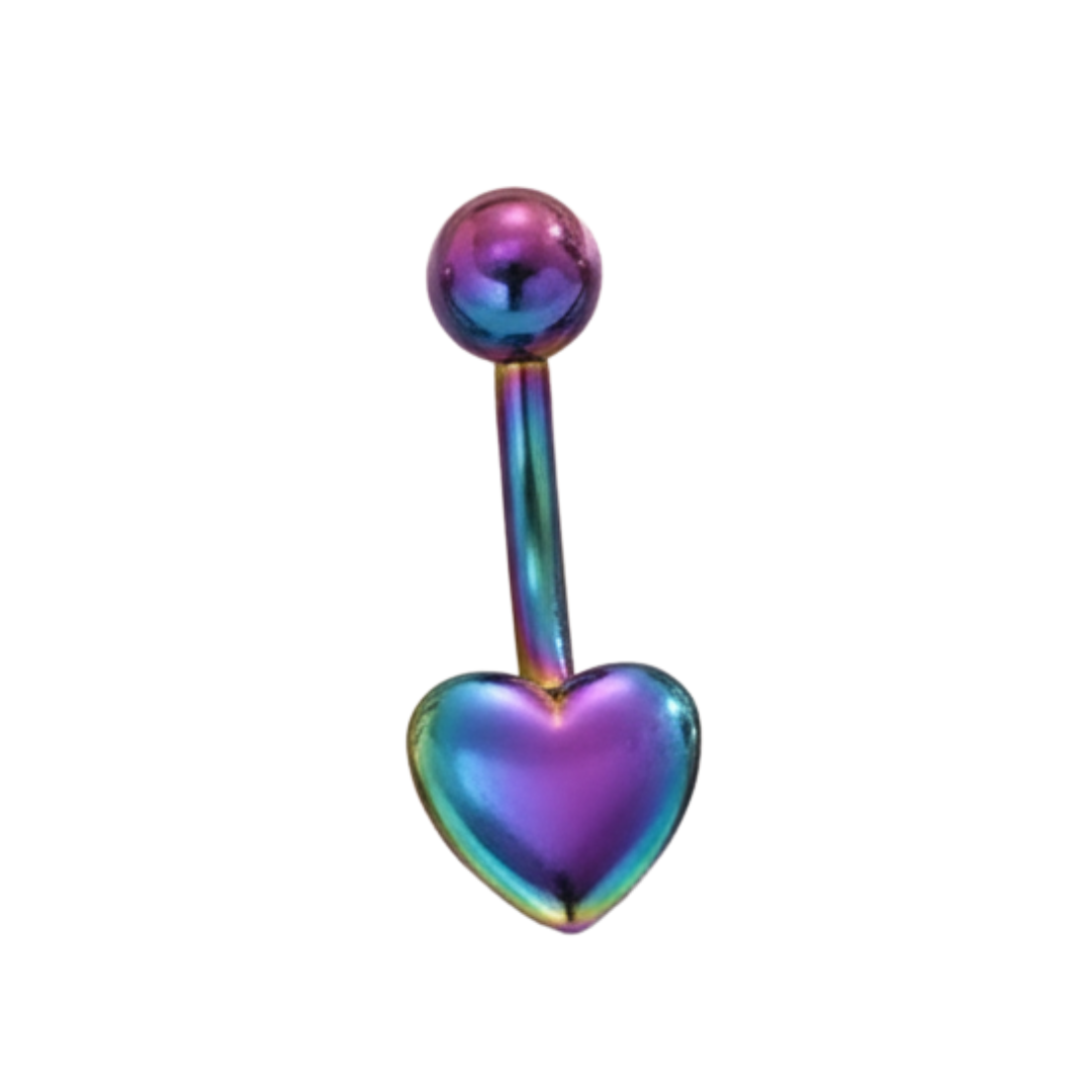 Piercing ombelico con cuoricino