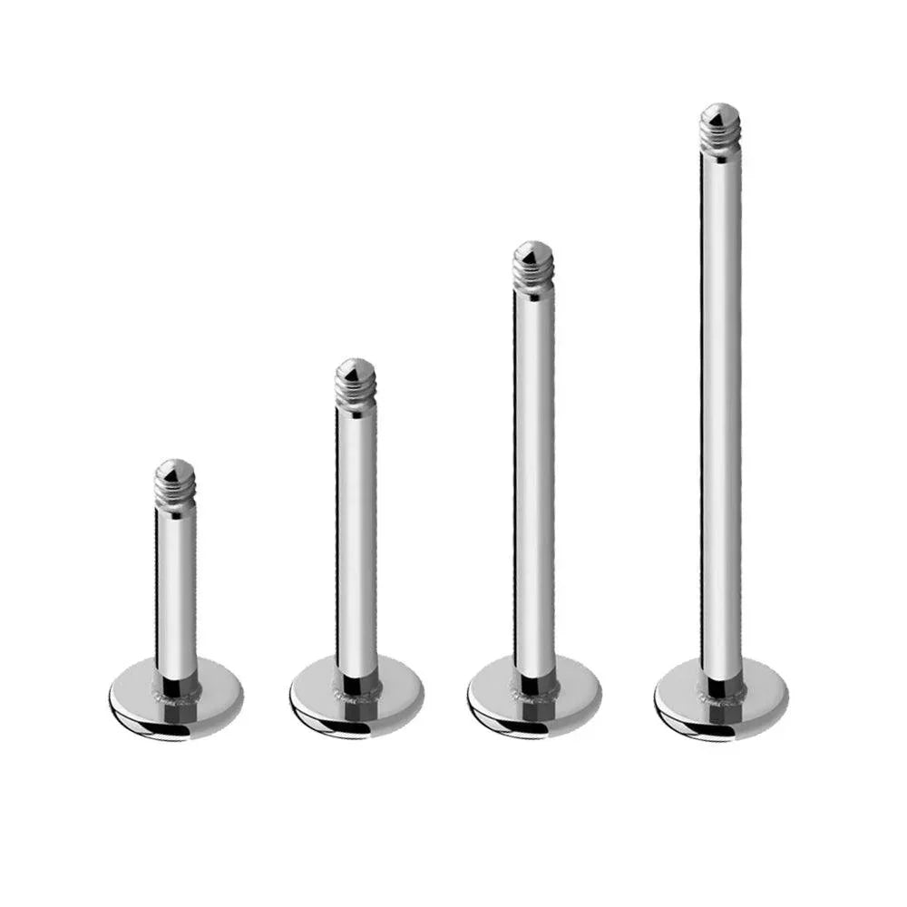 Barretta labret con filettatura esterna - GIOYAL PIERCING STORE