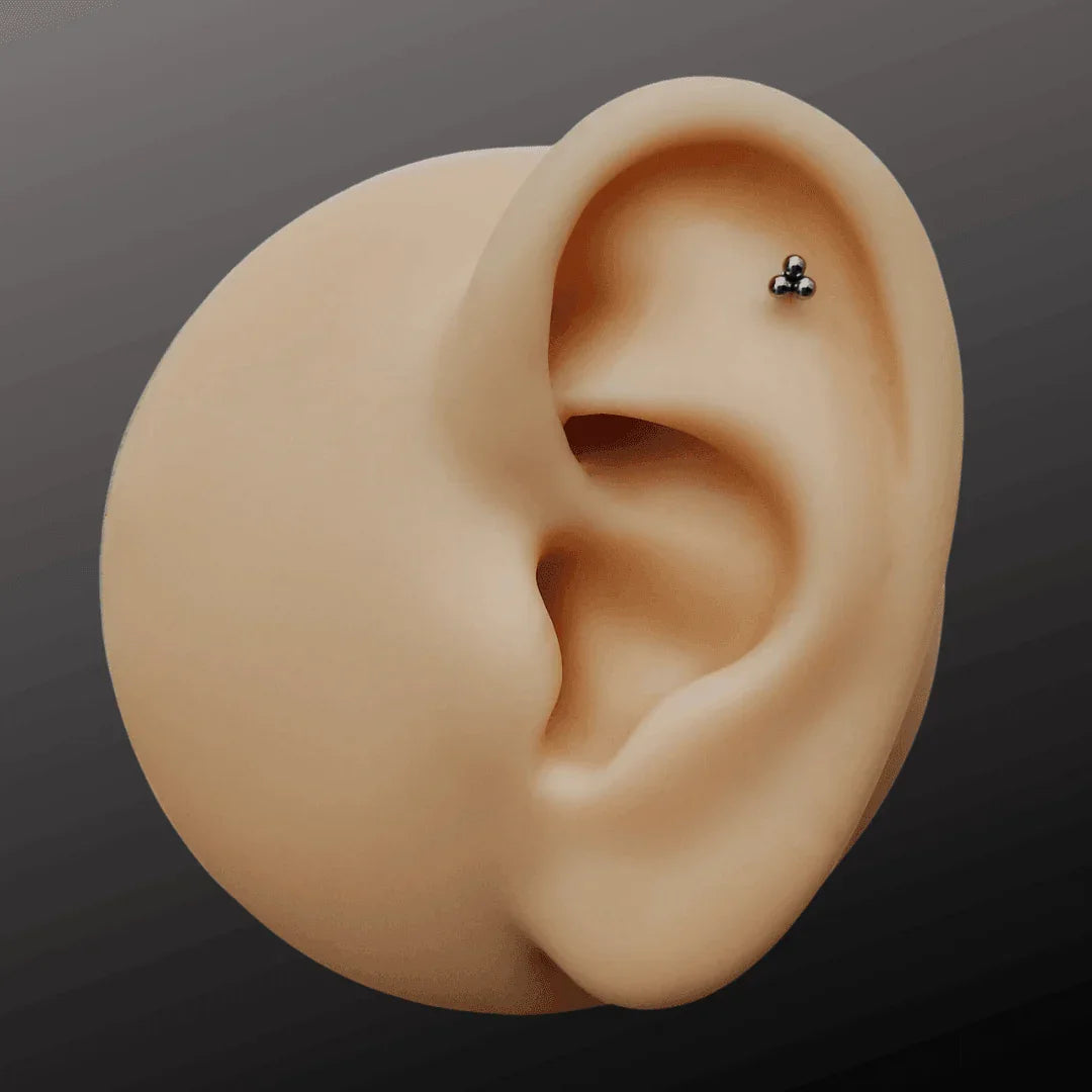 Labret con 3 sfere - GIOYAL PIERCING STORE