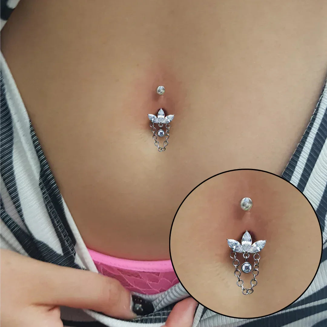 Piercing ombelico odalisca