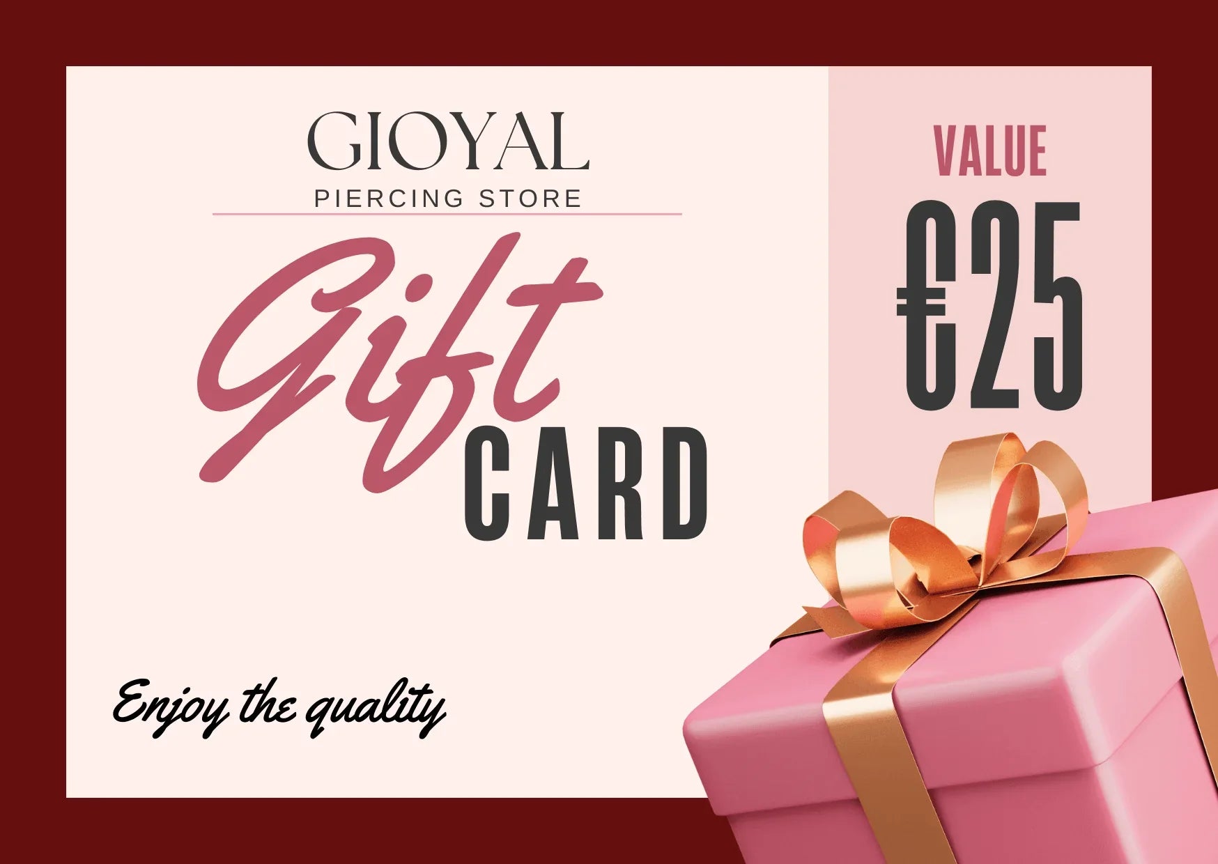 GIFT CARD - GIOYAL PIERCING STORE