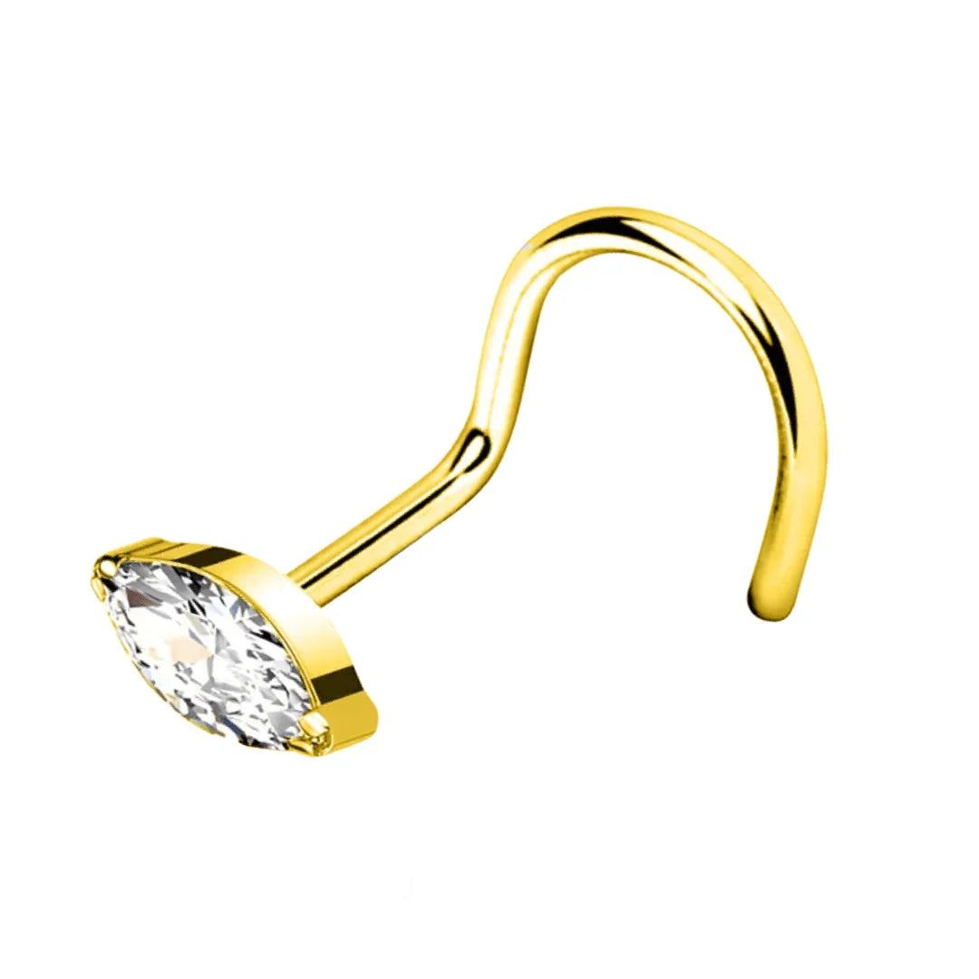 Nostril con design ovale - GIOYAL PIERCING STORE