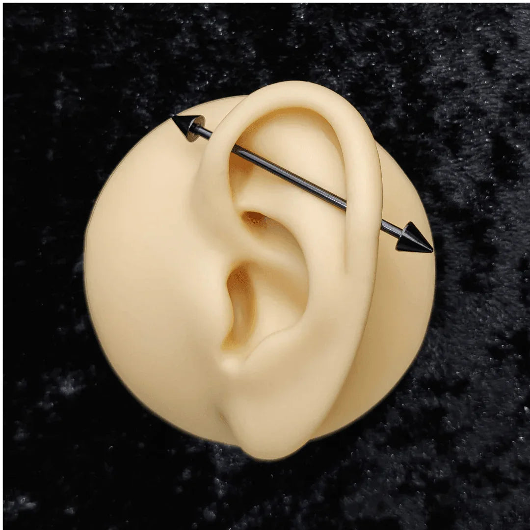 Piercing Industrial basic con punte - GIOYAL PIERCING STORE