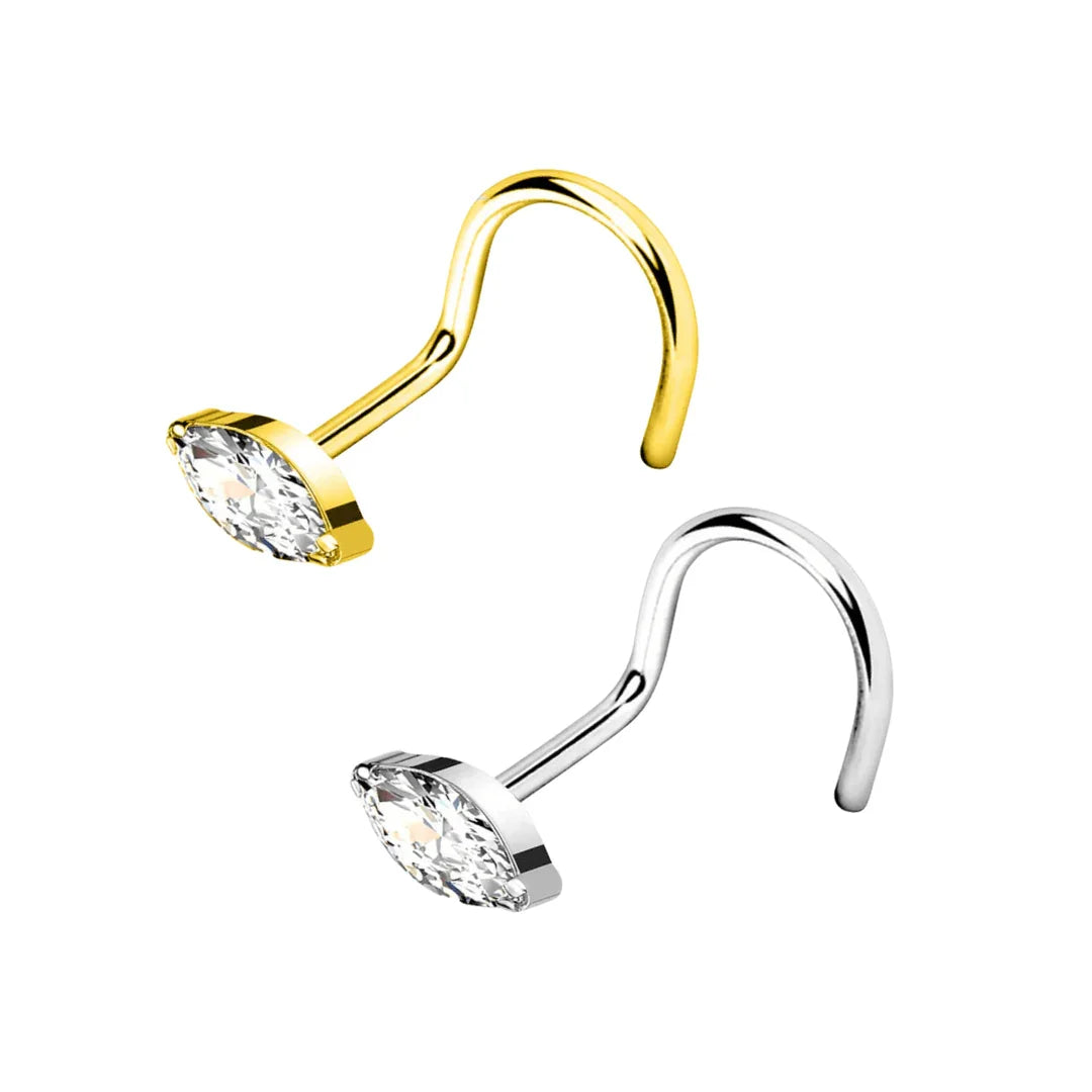 Nostril con design ovale - GIOYAL PIERCING STORE