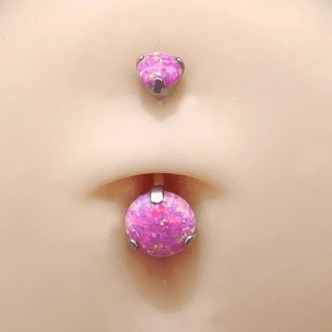 Piercing Ombelico con pietra Opale - GIOYAL PIERCING STORE