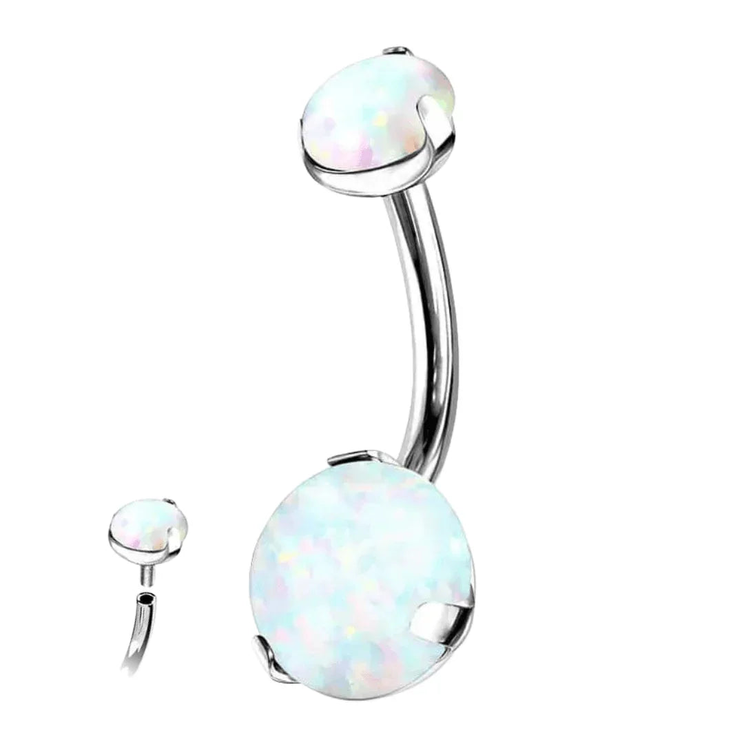 Piercing Ombelico con pietra Opale - GIOYAL PIERCING STORE