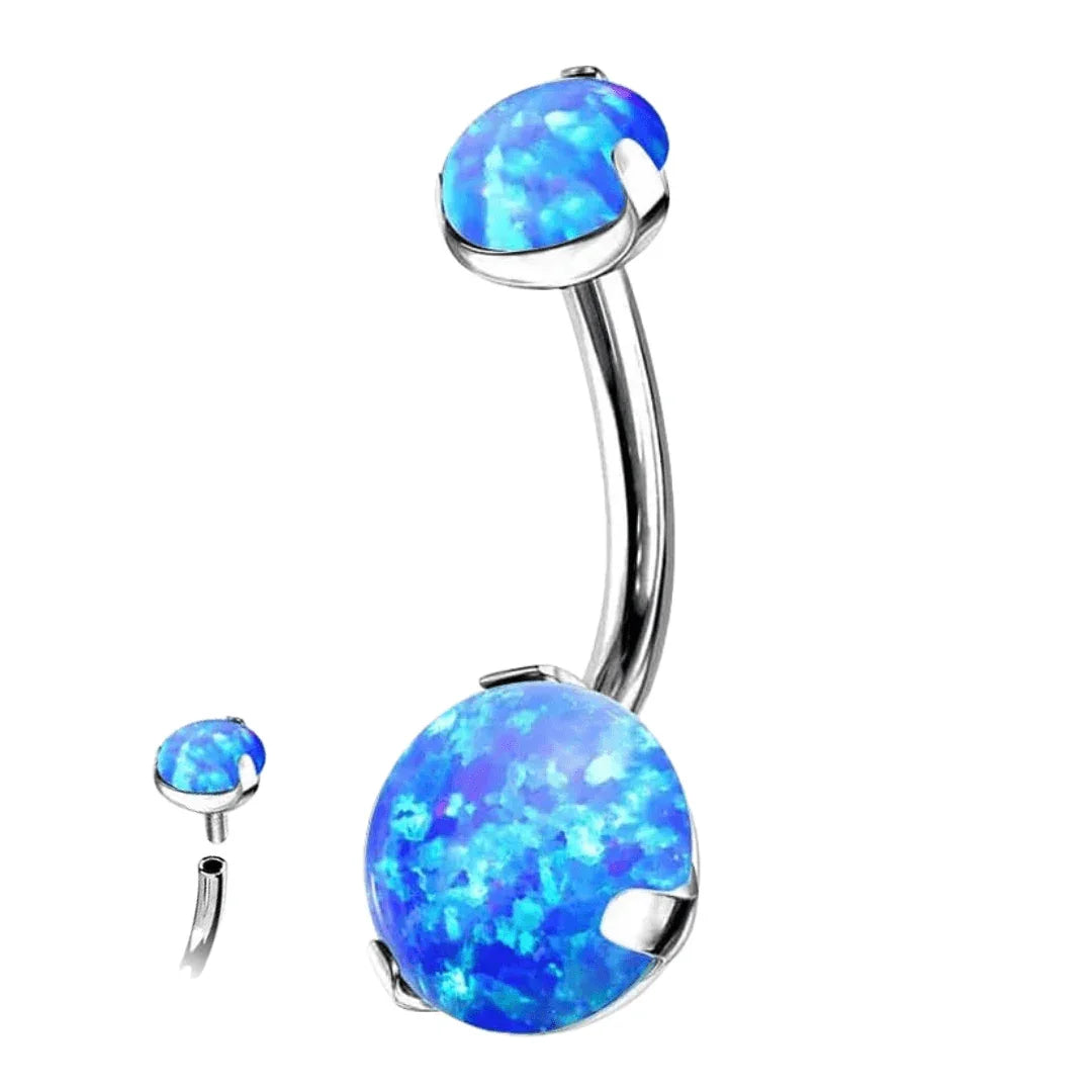 Piercing Ombelico con pietra Opale - GIOYAL PIERCING STORE