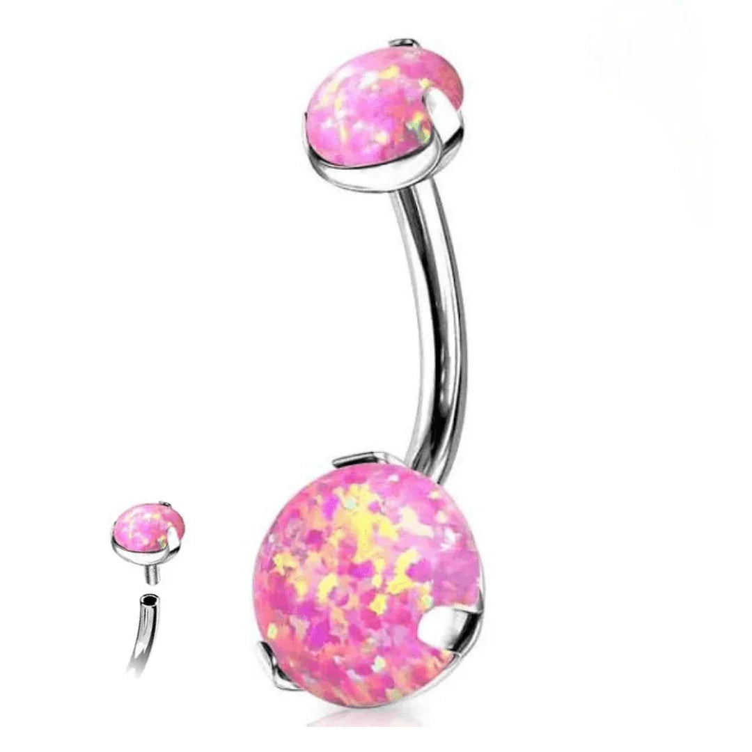 Piercing Ombelico con pietra Opale - GIOYAL PIERCING STORE