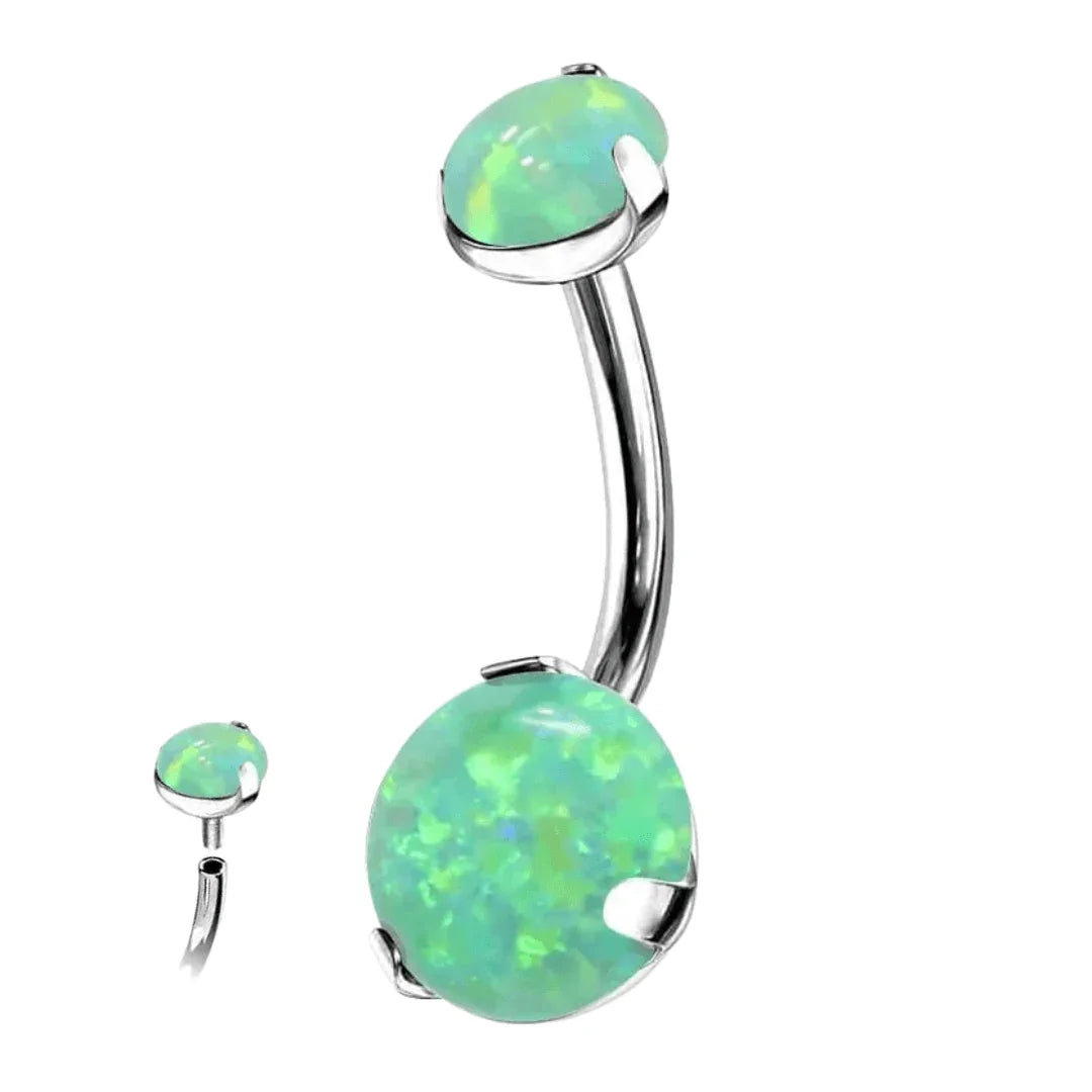 Piercing Ombelico con pietra Opale - GIOYAL PIERCING STORE
