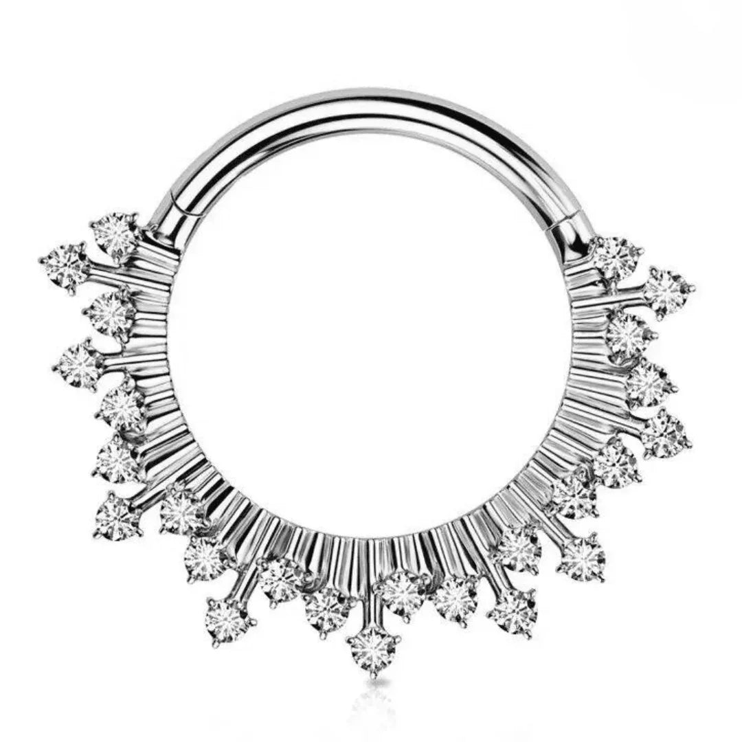 Anello a clicker modello combo - GIOYAL PIERCING STORE