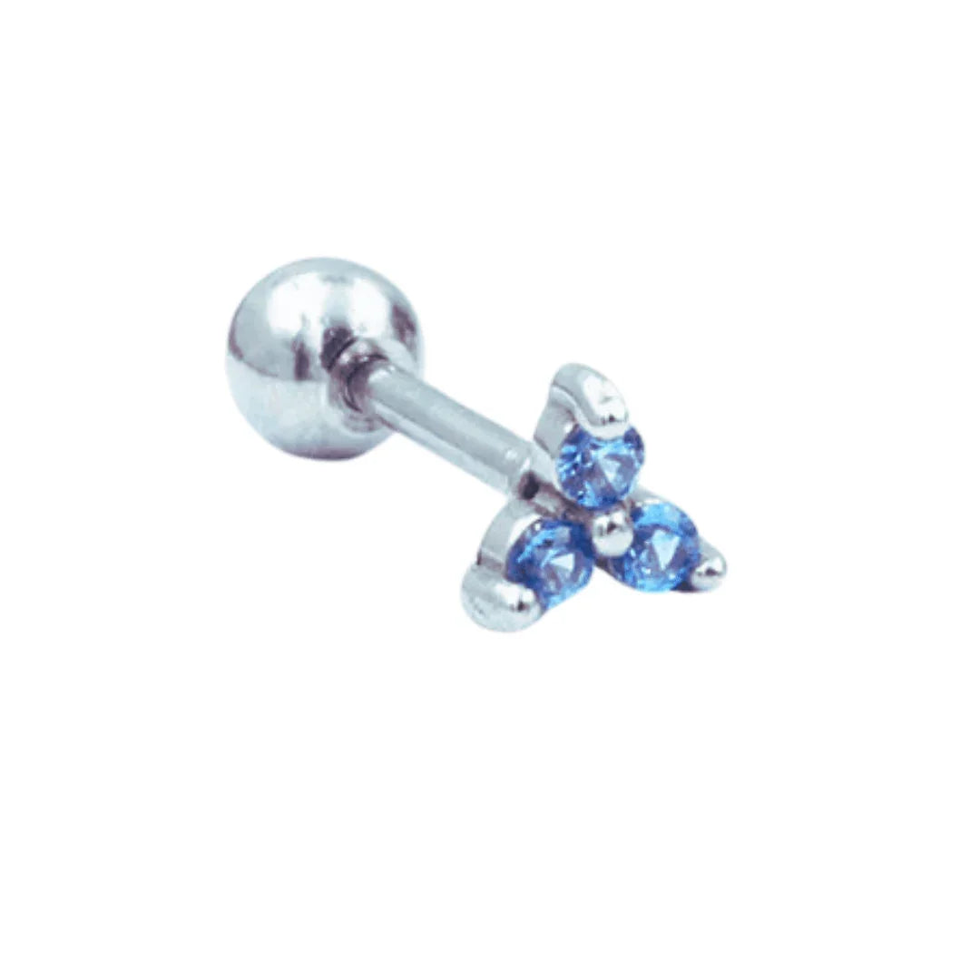 Piercing helix tris di brillanti - GIOYAL PIERCING STORE
