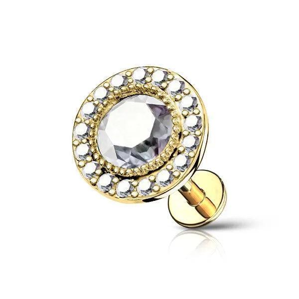 Piercing labret brillante - GIOYAL PIERCING STORE