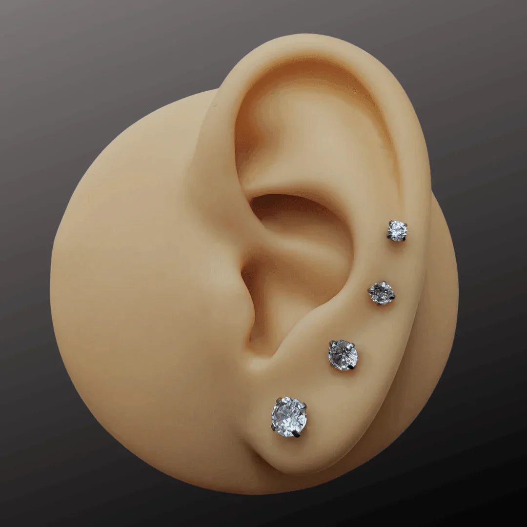 Piercing labret con brillante - GIOYAL PIERCING STORE