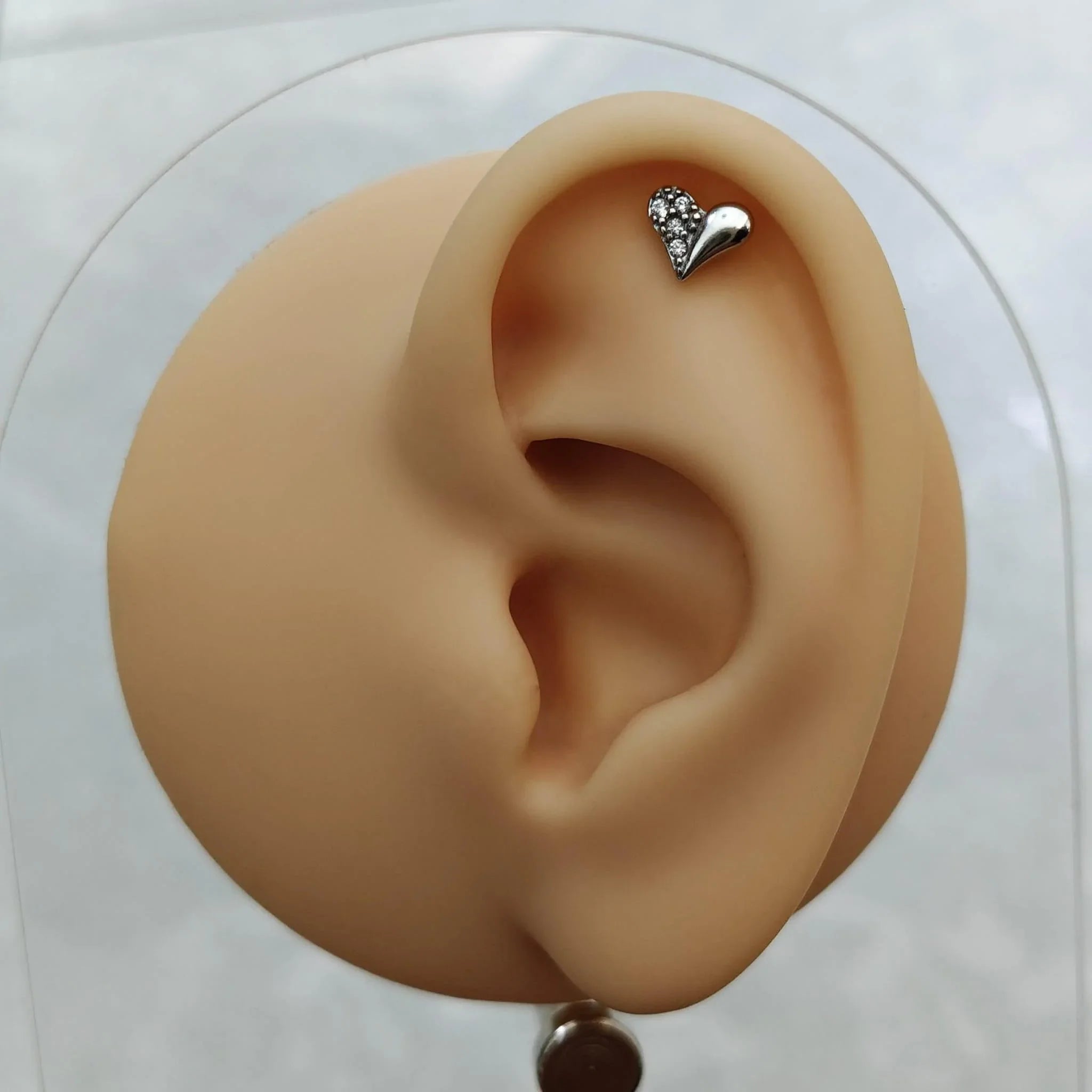 Piercing labret cuore - GIOYAL PIERCING STORE