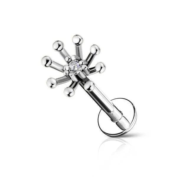 Piercing labret dente di leone - GIOYAL PIERCING STORE