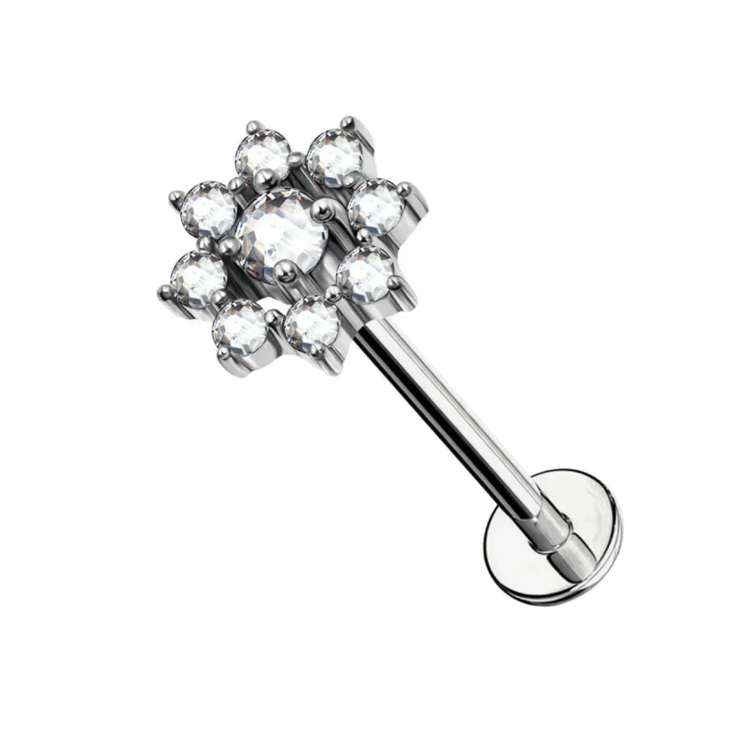 Piercing labret fiore - GIOYAL PIERCING STORE