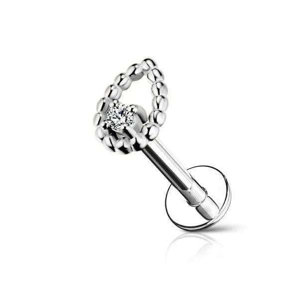 Piercing labret goccia - GIOYAL PIERCING STORE