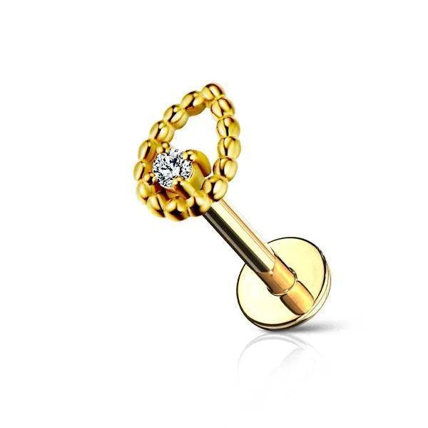 Piercing labret goccia - GIOYAL PIERCING STORE
