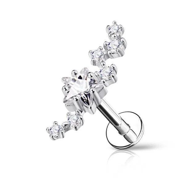 Piercing labret shia di stelle - GIOYAL PIERCING STORE