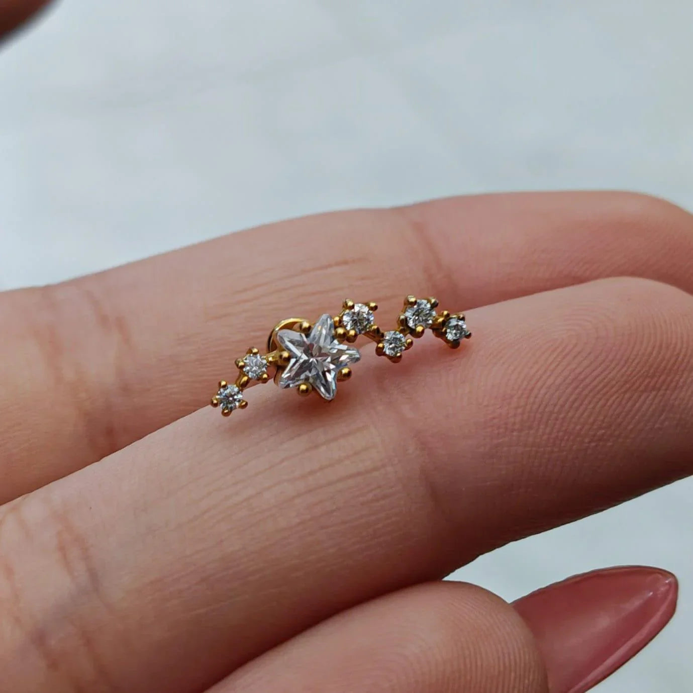 Piercing labret shia di stelle - GIOYAL PIERCING STORE