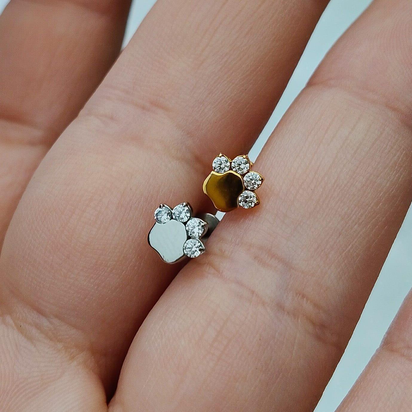 Piercing labret zampetta - GIOYAL PIERCING STORE