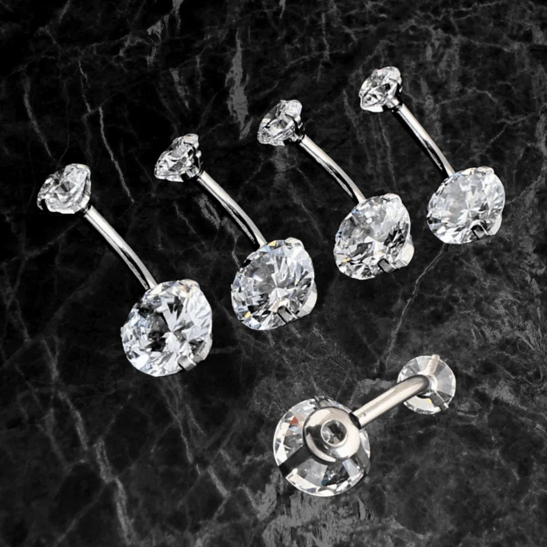 Piercing ombelico con brillanti - GIOYAL PIERCING STORE