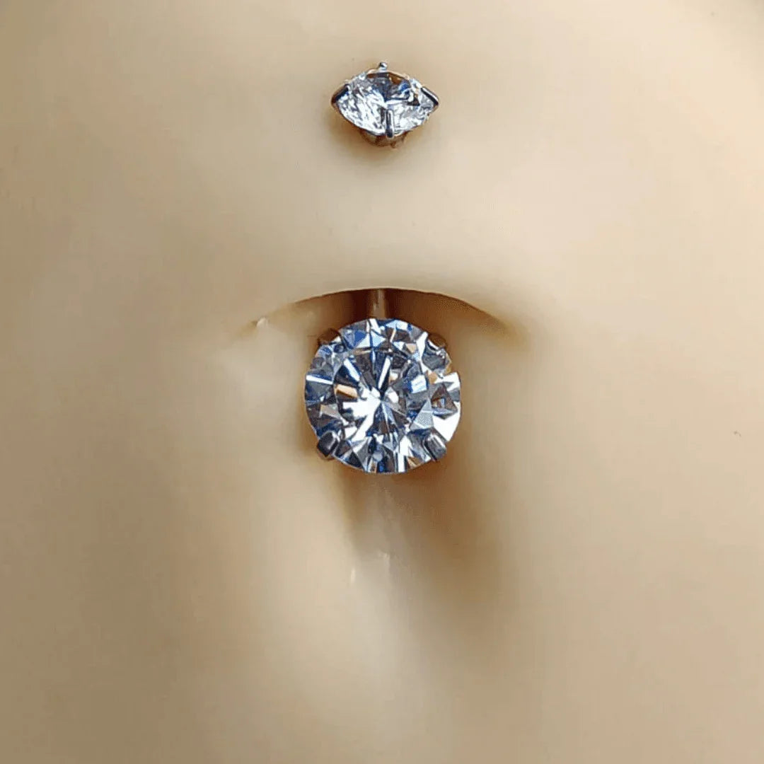 Piercing ombelico con brillanti - GIOYAL PIERCING STORE