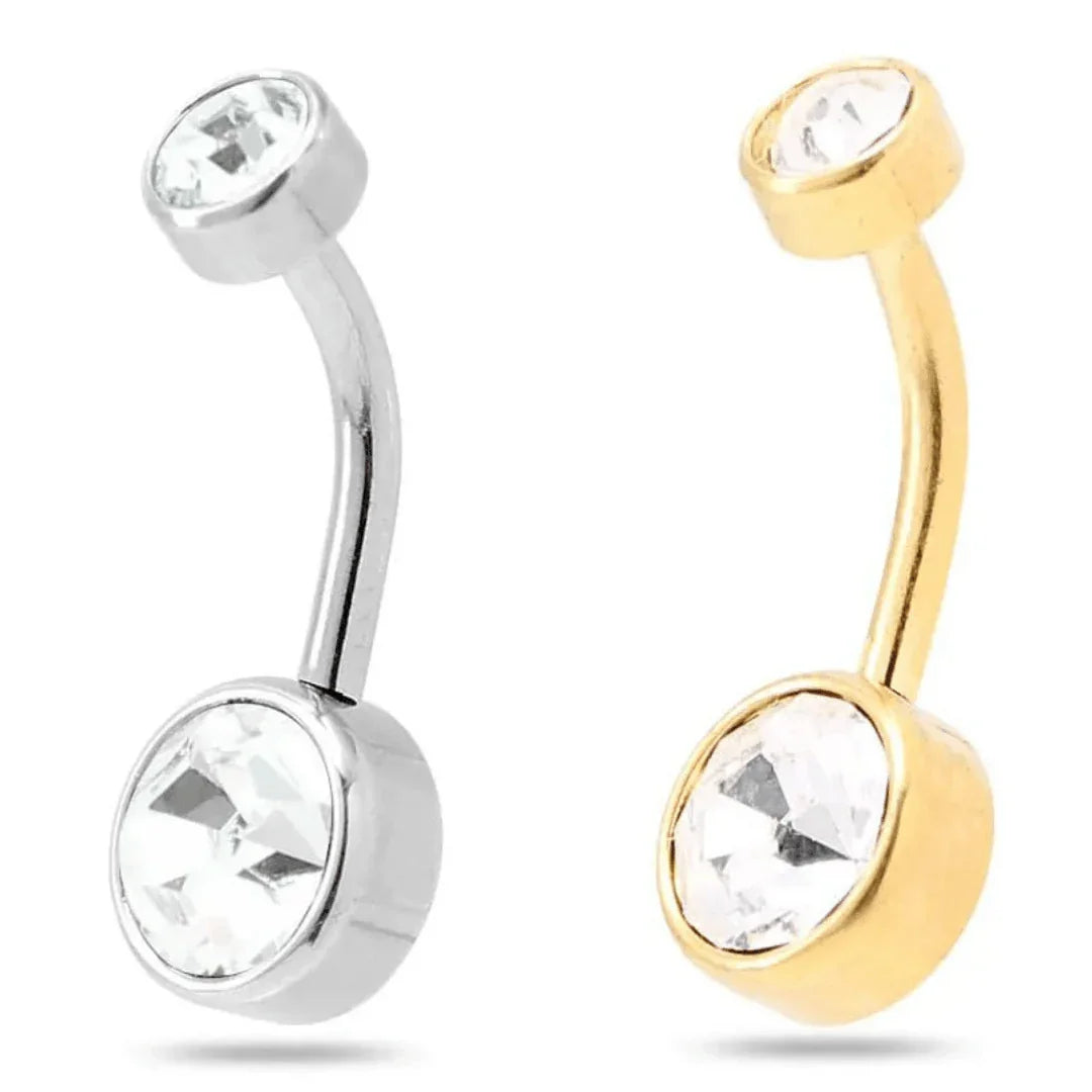 Piercing ombelico con design piatto - GIOYAL PIERCING STORE