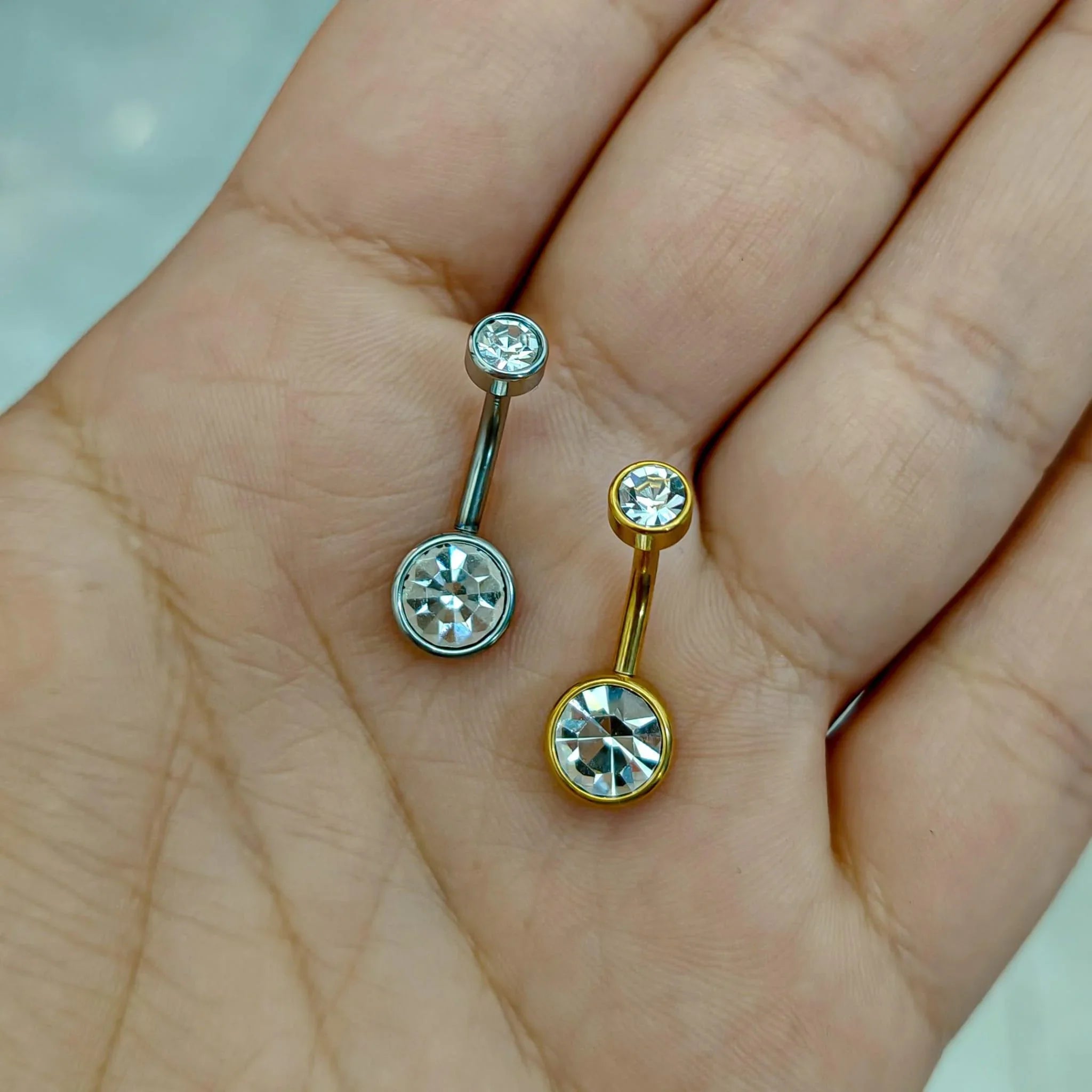 Piercing ombelico con design piatto - GIOYAL PIERCING STORE