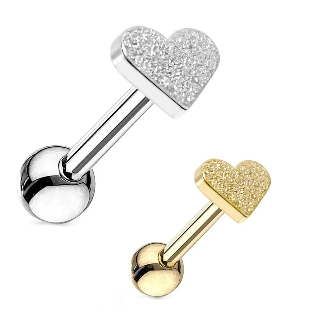 Piercing per lingua con cuore - GIOYAL PIERCING STORE