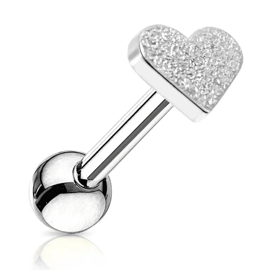 Piercing per lingua con cuore - GIOYAL PIERCING STORE