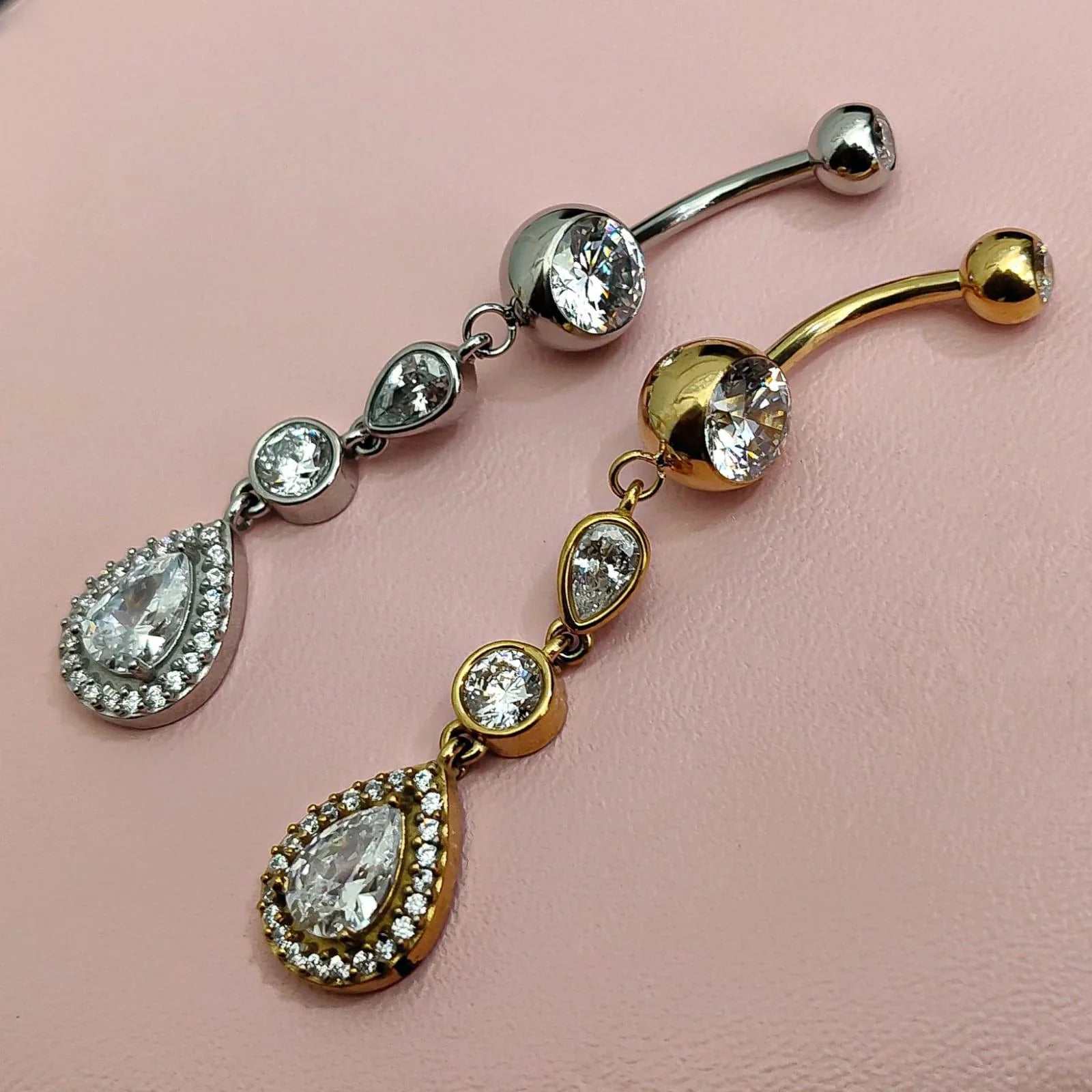 Piercing per ombelico con pendolo a goccia - GIOYAL PIERCING STORE
