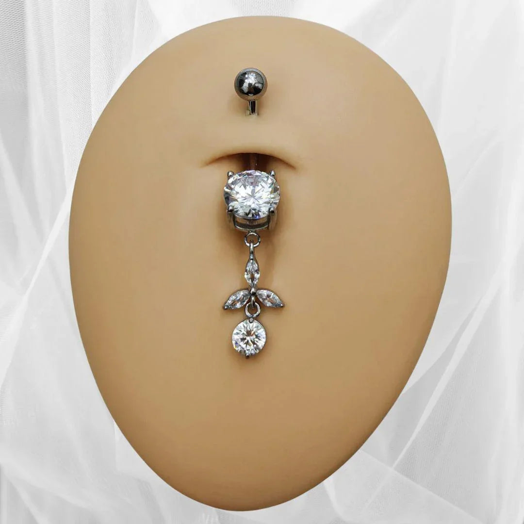 Piercing per ombelico con pendolo corto - GIOYAL PIERCING STORE