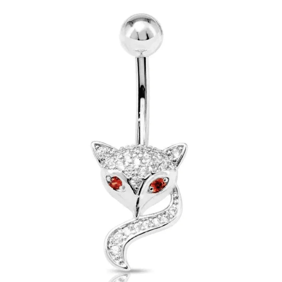 Piercing per ombelico con volpe - GIOYAL PIERCING STORE