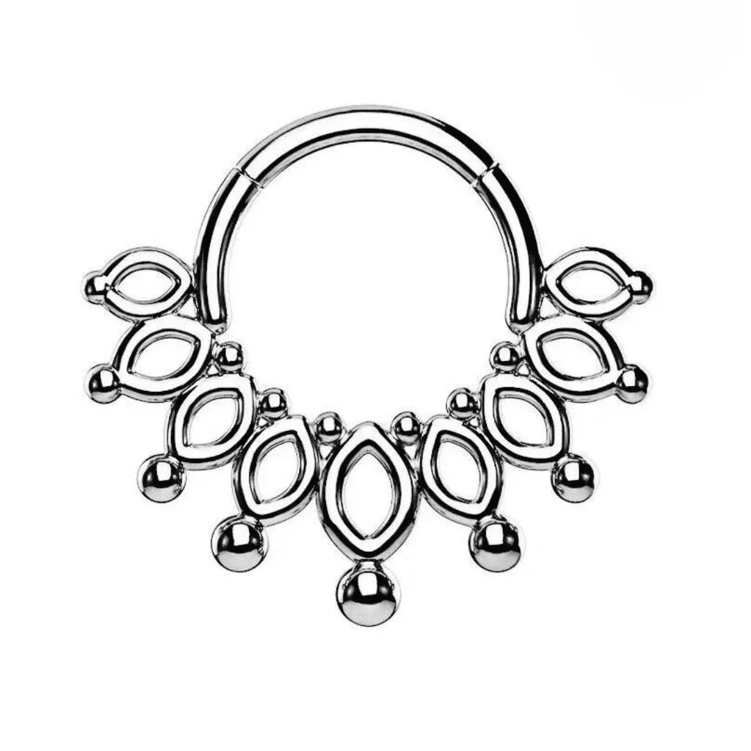 Anello a clicker a goccia - GIOYAL PIERCING STORE